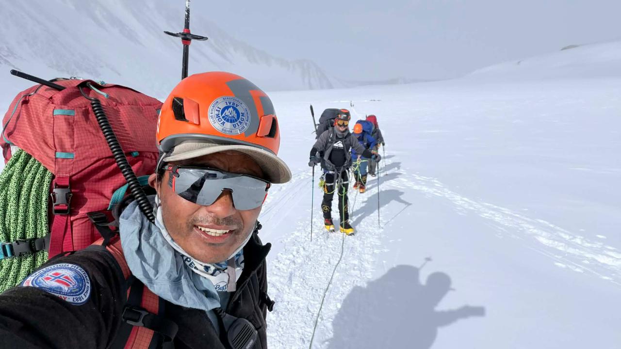 IFMGA guide Jyamchang Bhote scales Vinson Massif for 15th time
